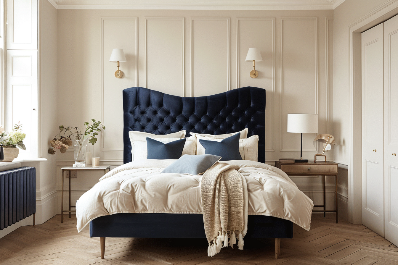 Modern classic bedroom interior